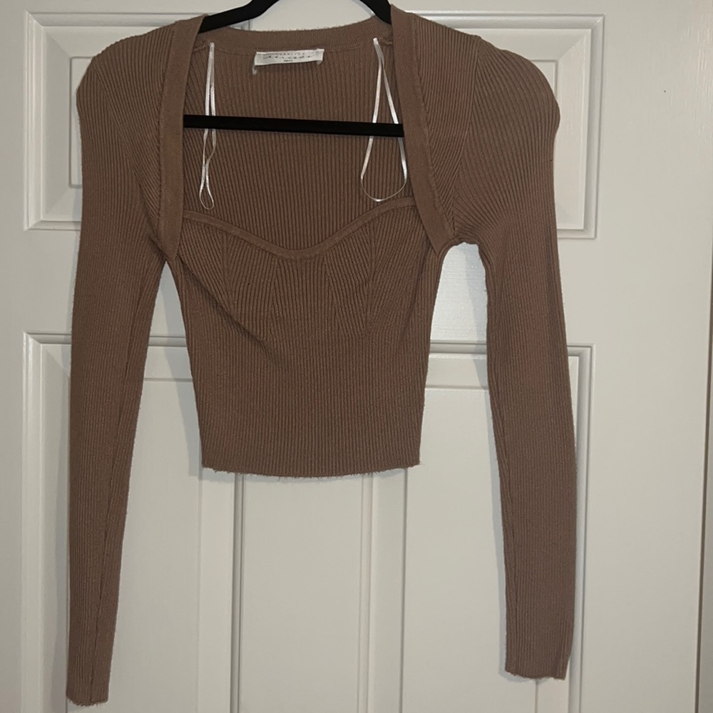 Brown sweater top